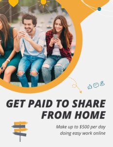 Get Paid To Share From Home