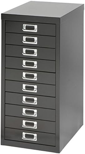 Bisley Filing Cabinet, Metal, Anthracite Grey, One Size, H2910NL