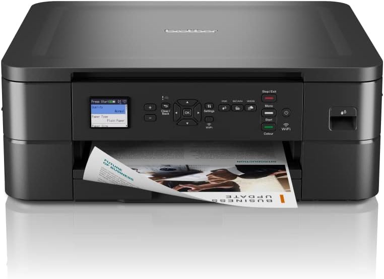 BROTHER DCP-J1050DW Wireless Colour Inkjet Printer | 3-in 1 (Print/Copy/Scan) | Wi-Fi/USB 2.0/NFC | Photos | Ink Included|UK Plug