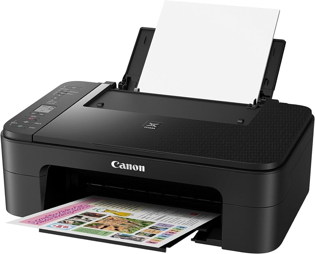 Canon All-in-One Inkjet Printer, Black, Printer with Full set of inks