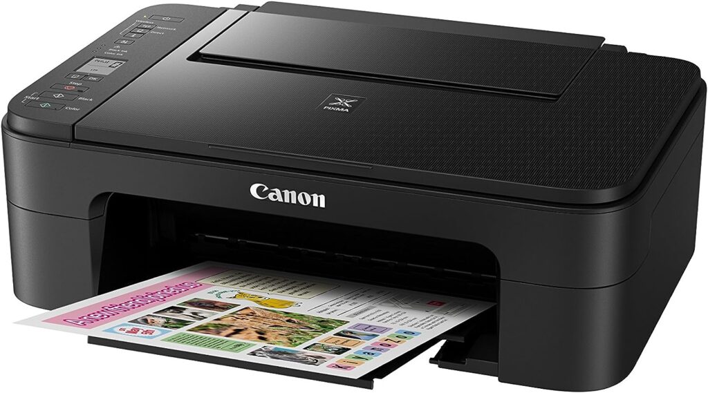 Canon All-in-One Inkjet Printer, Black, Printer with Full set of inks