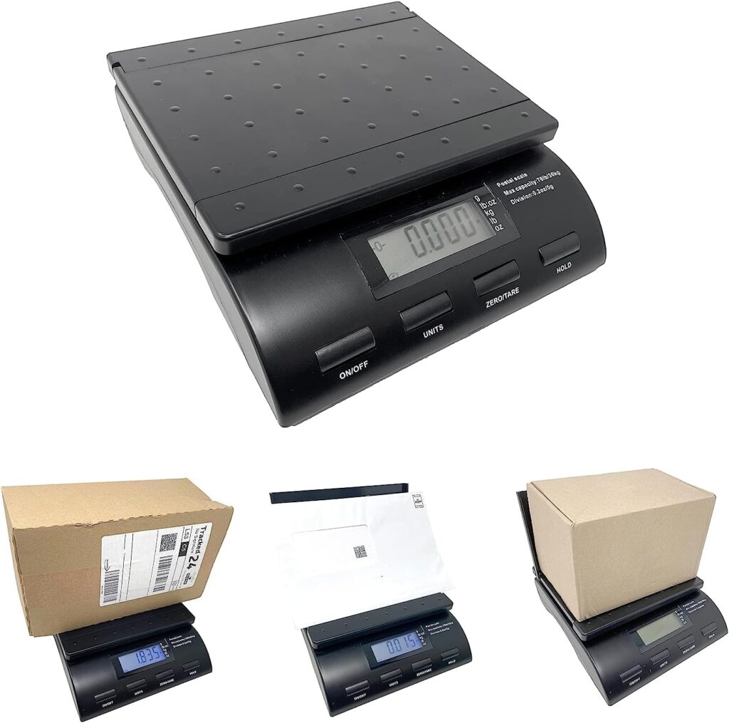 Digital Postal Scales - Electronic Weighing Scale for All Parcels and Postage - UP to 36 KG - Know Your Box and Letter Weight - Large or Small Boxes - Send Parcel with Confidence