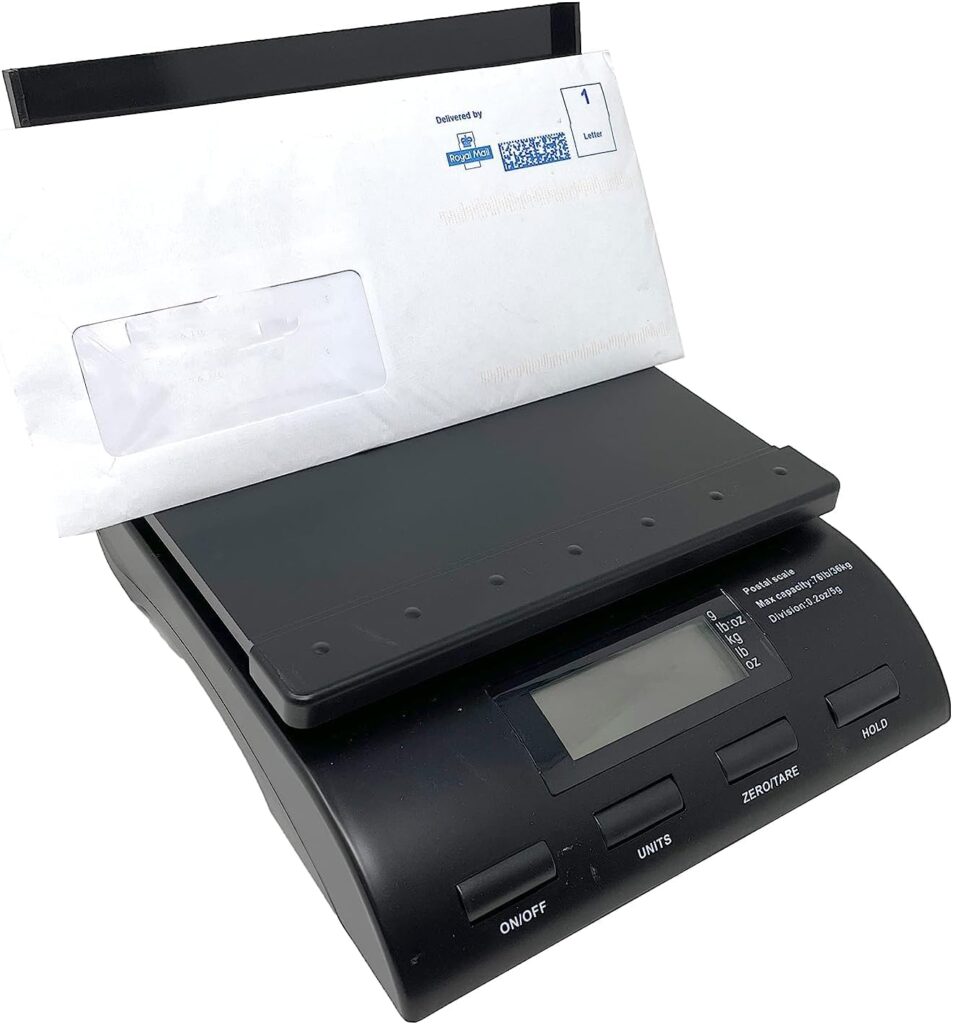 Digital Postal Scales - Electronic Weighing Scale for All Parcels and Postage - UP to 36 KG - Know Your Box and Letter Weight - Large or Small Boxes - Send Parcel with Confidence