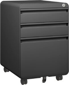 Dripex 3-Drawer Mobile File Cabinet
