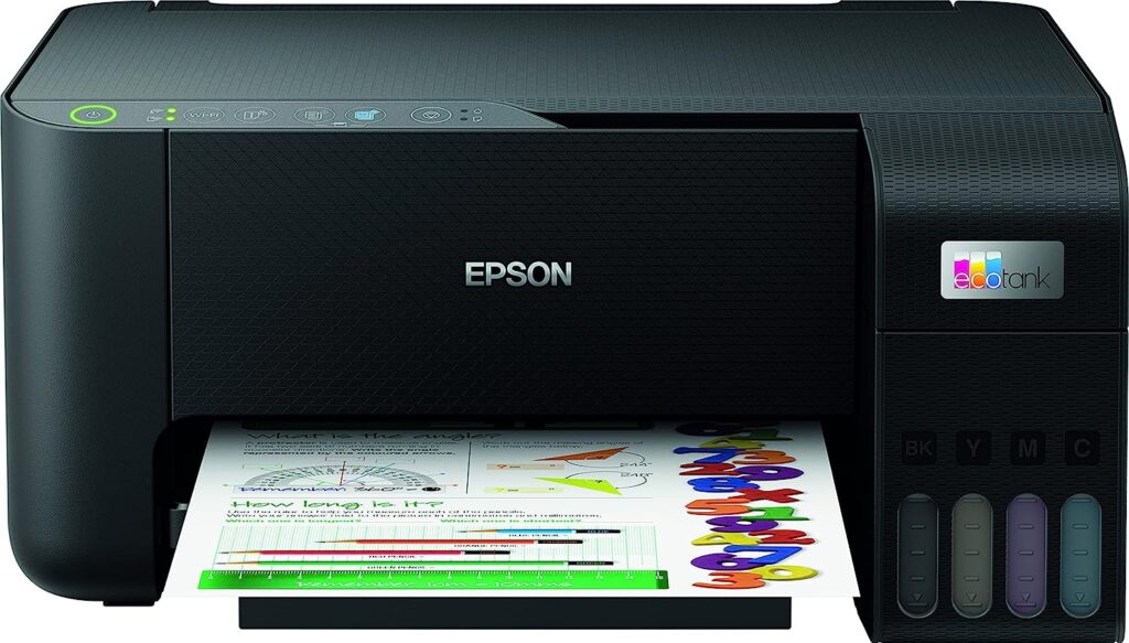 Epson EcoTank ET-2810 Print/Scan/Copy Wi-Fi Ink Tank Printer, With Up To 3 Years Worth Of Ink Included Black