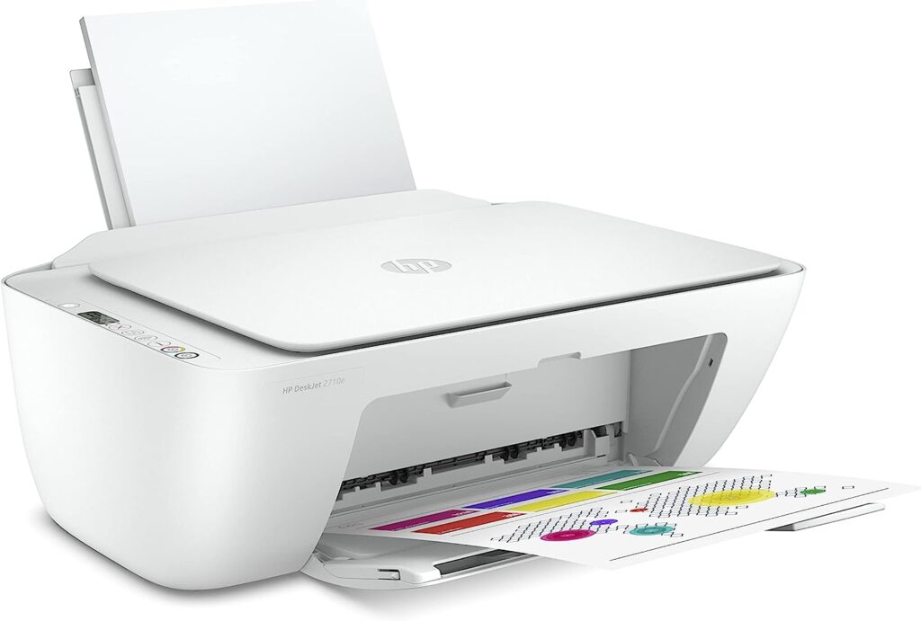 HP 26K72B DeskJet 2710e All-In-One Colour Printer with 6 Months of Instant Ink with +, White