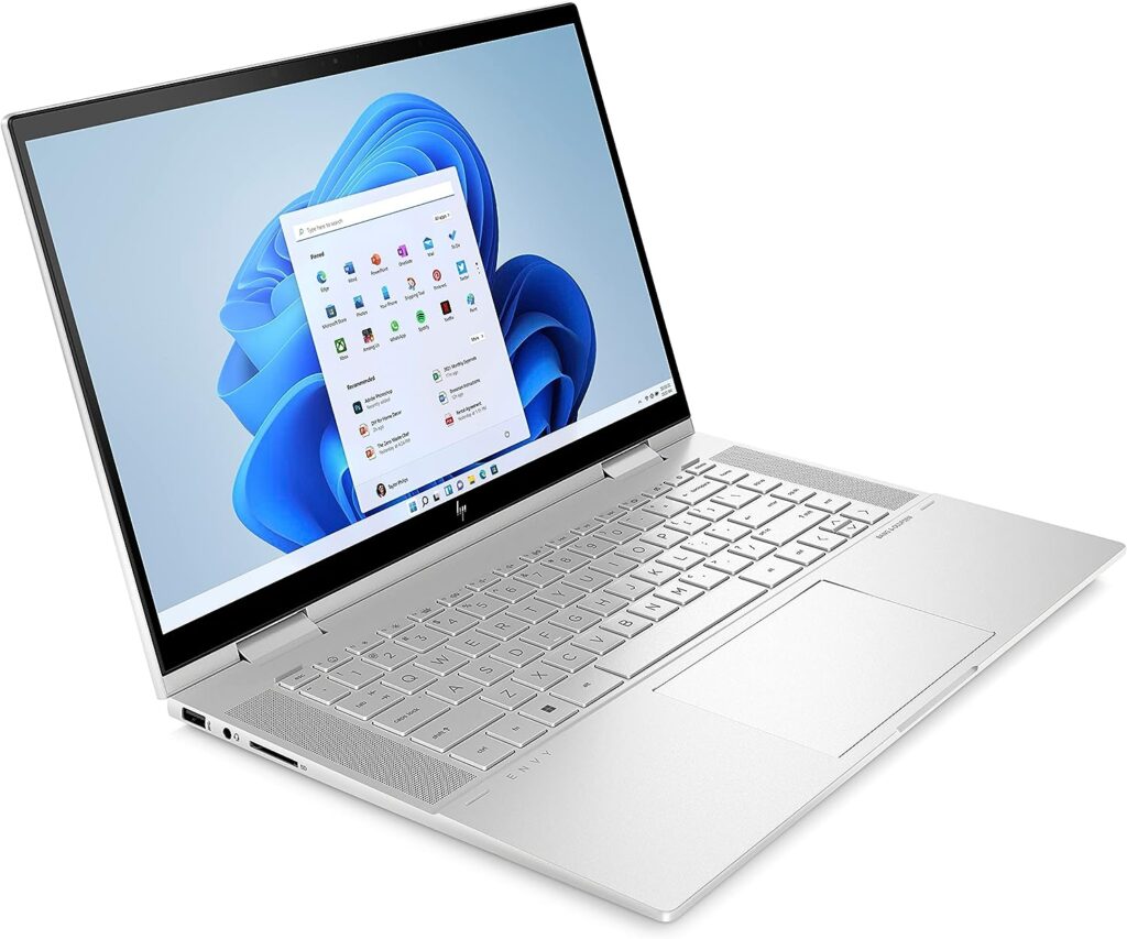 HP Envy x360 2 in 1 Laptop PC 15-ew0000sa | IntelÂ® Evoâ¢ Platform | IntelÂ® Coreâ¢ i5-1240P Processor | 8GB RAM | 512GB SSD | 15.6 inch FHD 16:9 IPS Touchscreen display | Windows 11 Home | Natural Silver