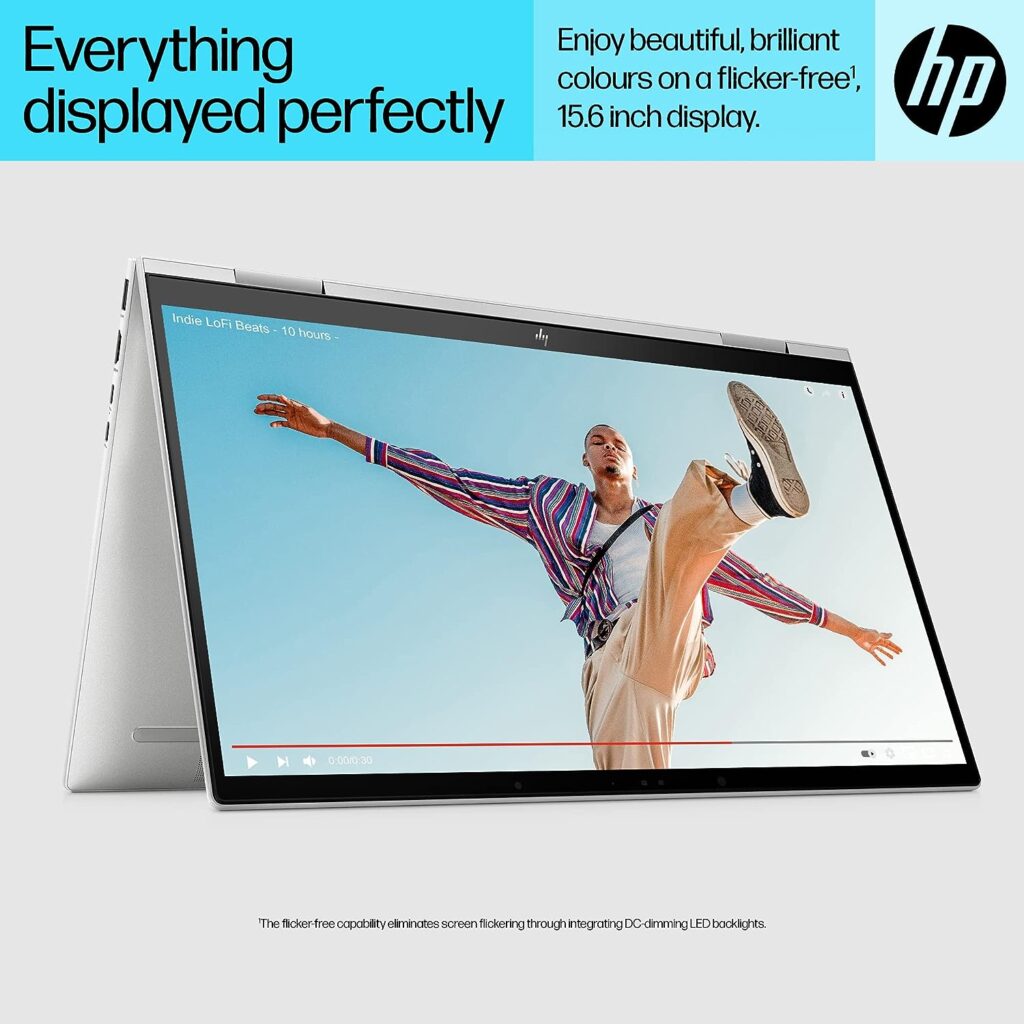 HP Envy x360 2 in 1 Laptop PC 15-ew0000sa | IntelÂ® Evoâ¢ Platform | IntelÂ® Coreâ¢ i5-1240P Processor | 8GB RAM | 512GB SSD | 15.6 inch FHD 16:9 IPS Touchscreen display | Windows 11 Home | Natural Silver