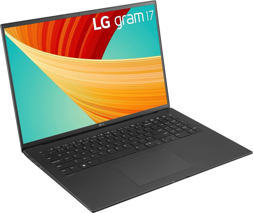 LG gram 2023 17Z90R 17 inch ultra-lightweight laptop, intel i7-1360P, 32GB RAM, 1TB SSD, Dolby ATMOS, Windows 11 (Obsidian Black)