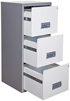 Pierre Henry A4 3 Drawer Maxi Filing Cabinet - Color: Bright White