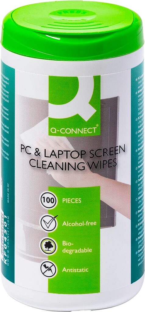 Q-Connect Screen and Keyboard Wipes (Pack of 100) KF04501