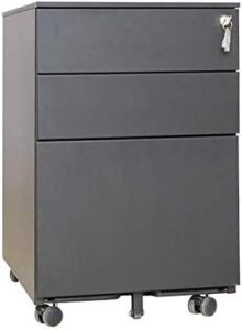 Requena 3 Drawers Mobile File Cabinet