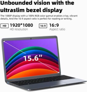 SGIN Laptop 15.6 Inch FHD 1920x1080