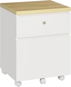 Vinsetto 2-Drawer Filing Cabinet with Lock 
