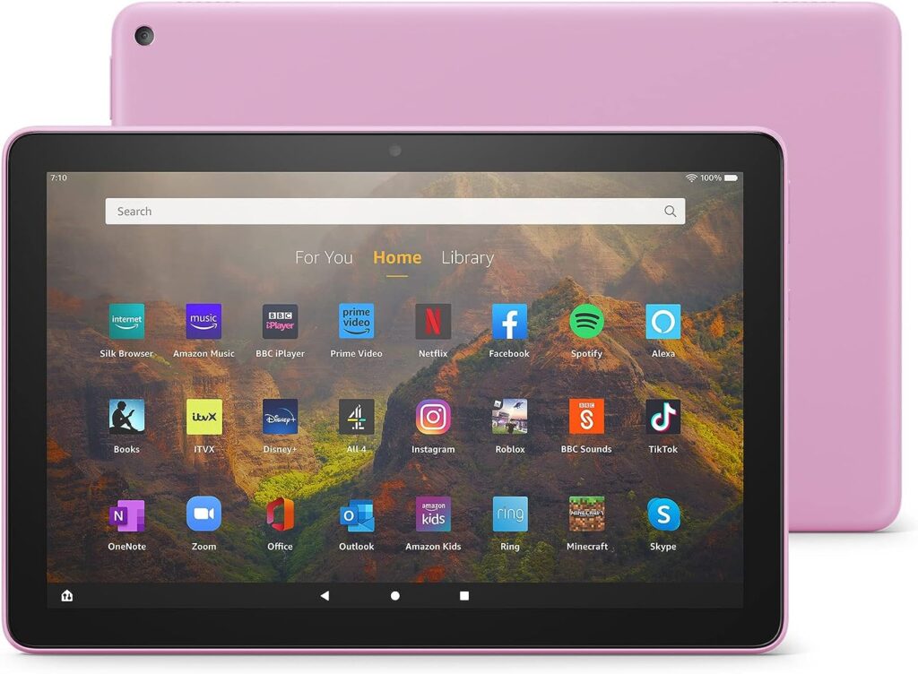 Amazon Fire HD 10 tablet | 10.1, 1080p Full HD, 32 GB, Lavender - with Ads