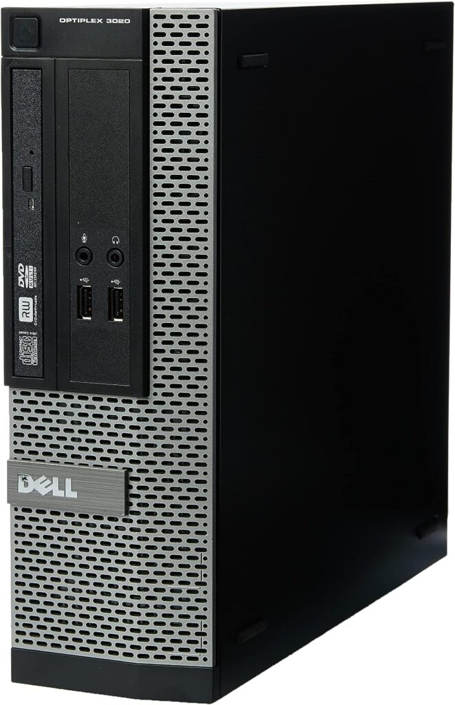 Dell OptiPlex 3020 SFF 4th Gen Core i5-4590 8GB 240GB SSD DVDRW Windows 10 Professional 64-Bit Desktop PC Computer (Renewed)