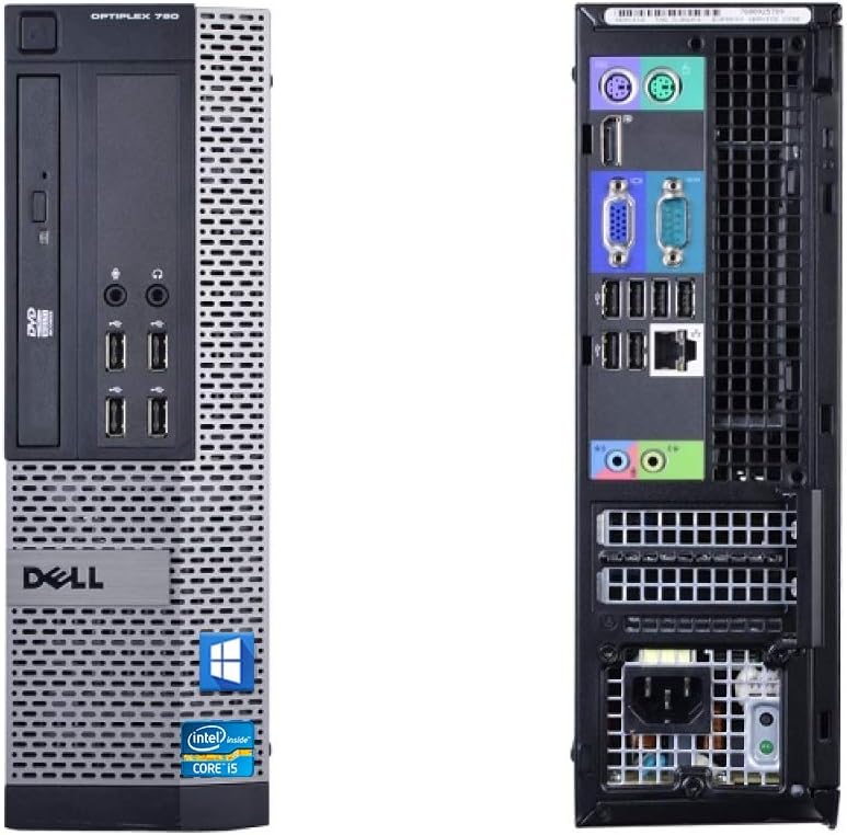 Dell OptiPlex Intel i5-2400 Quad Core i5 8GB RAM 240GB SSD + 500GB HDD WiFi Windows 10 Desktop PC Computer (Renewed)