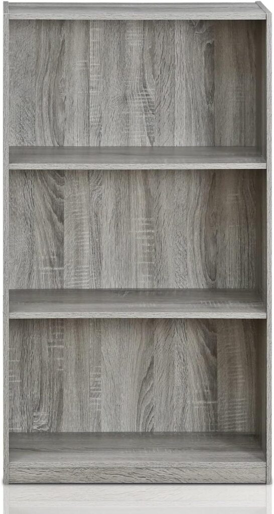 Furinno Bookcases, Wood, French Oak Grey, one size