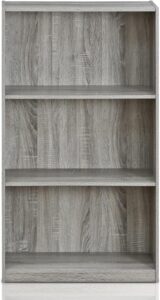 Furinno Bookcases, Wood, French Oak Grey