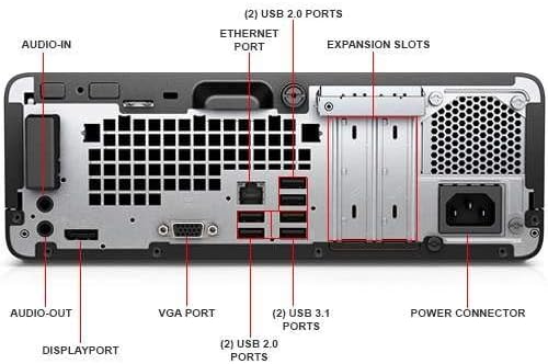 HP ProDesk 400 G4 SFF Desktop PC - 7th Gen Intel Quad Core i5-7500 3.4GHz 8GB DDR4 256GB SSD DVDRW USB 3.1 WiFi Windows 10 Professional (Renewed)