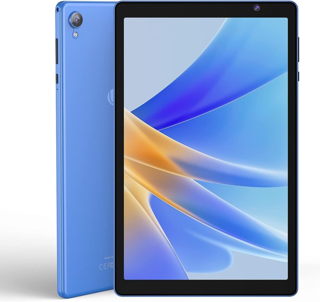 WeTap Tablet 10.1 Inch M10 Android 12.0, 2GB RAM 32GB Storage, Dual Camera, Quad-Core Processor, 1280x800 IPS HD Screen, Wi-Fi6 Bluetooth 6000mAh, Google GMS Certified（Dark Blue）