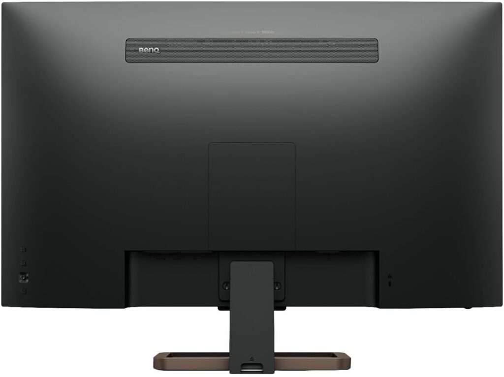 BenQ EW3280U 32 Inch 4K IPS Computer Monitor with Integrated Speakers, Custom Audio Modes, USB-C (PD 60W), FreeSync, Remote Control, and Edge to Edge Display, Metallic Grey