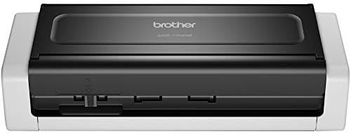 Brother ADS-1700W Document Scanner, Wireless/USB 3.0, Compact, Desktop, 25PPM, A4 Scanner, Includes AC Adapter