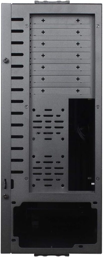 CiT 4U Rackmount Server Chassis, 500mm Deep, ATX, Micro ATX, Mini-ITX, 8 x 3.5 HDDs, 1 x 120mm Black Fan Included, A Budget Friendly Rackmount That Delivers An Exceptionally Powerful System | Black