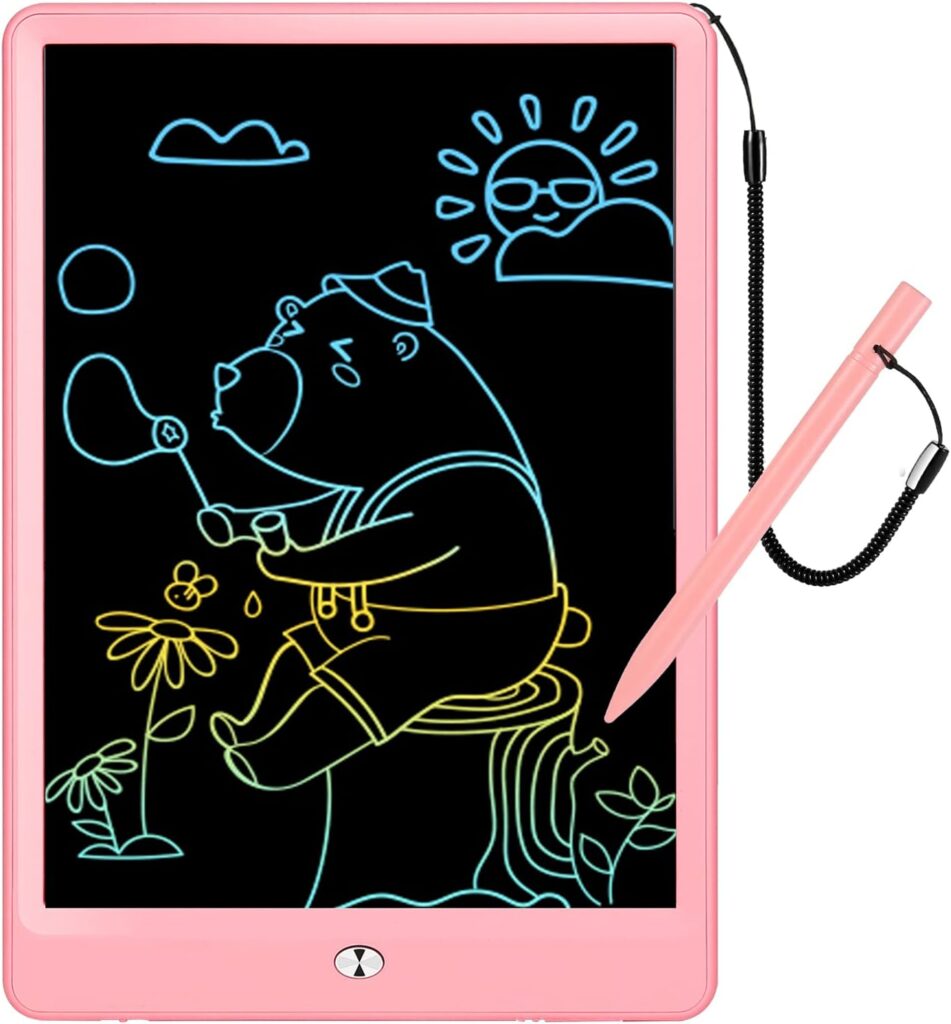 Colorful LCD Writing Tablet 10 Inch Electronic Drawing Board Doodle Pad Office Handwriting Pad eWriter with Stylus- Best Gifts for kids Christmas Birthday Home School Office