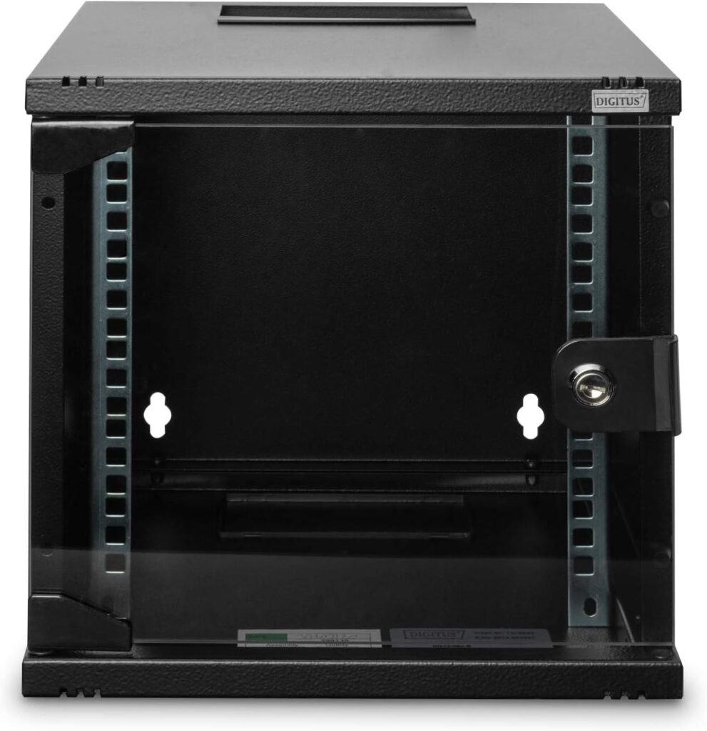 DIGITUS 254 mm (10) 6U wall mounting cabinet, black