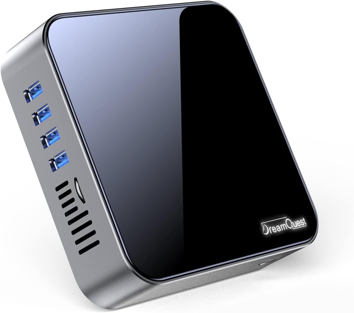 KUYIA Mini PC Desktop Celeron J4125 8GB RAM 128GB SSD – Windows 10, 4K, WiFi Doppia, BT4.0