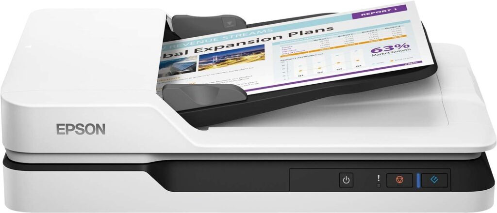 Epson WorkForce DS-1630 Flatbed Scanner with ADF + Power PDF Software bundle