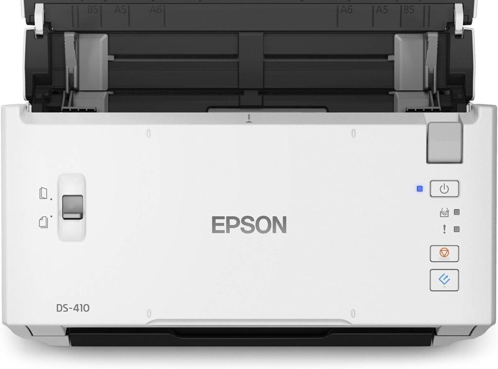 Epson Workforce DS-410 Desktop Sheetfed Business Scanner + Power PDF Software bundle - 26PPM - USB