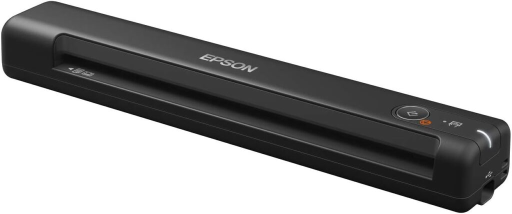 Epson WorkForce ES-50 A4 Portable Document Scanner, Black