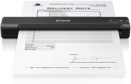 Epson WorkForce ES-50 A4 Portable Document Scanner, Black