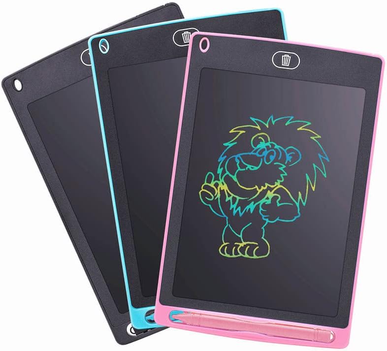 LCD Writing Drawing Tablet for Kids or Adults, Multi-Colour Drawing Pad/Drawing Board with Pen (Black)