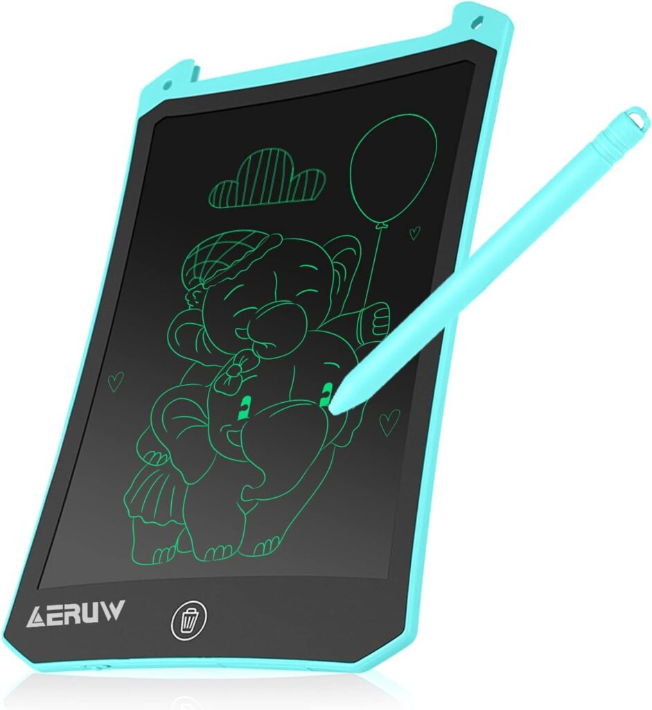 LCD Writing Tablet 8.5 Inch Electronic Writing Digital eWriter Handwriting Doodle Board Gift for Kids Adults Home School Office Drawing Pad Gift -Blue