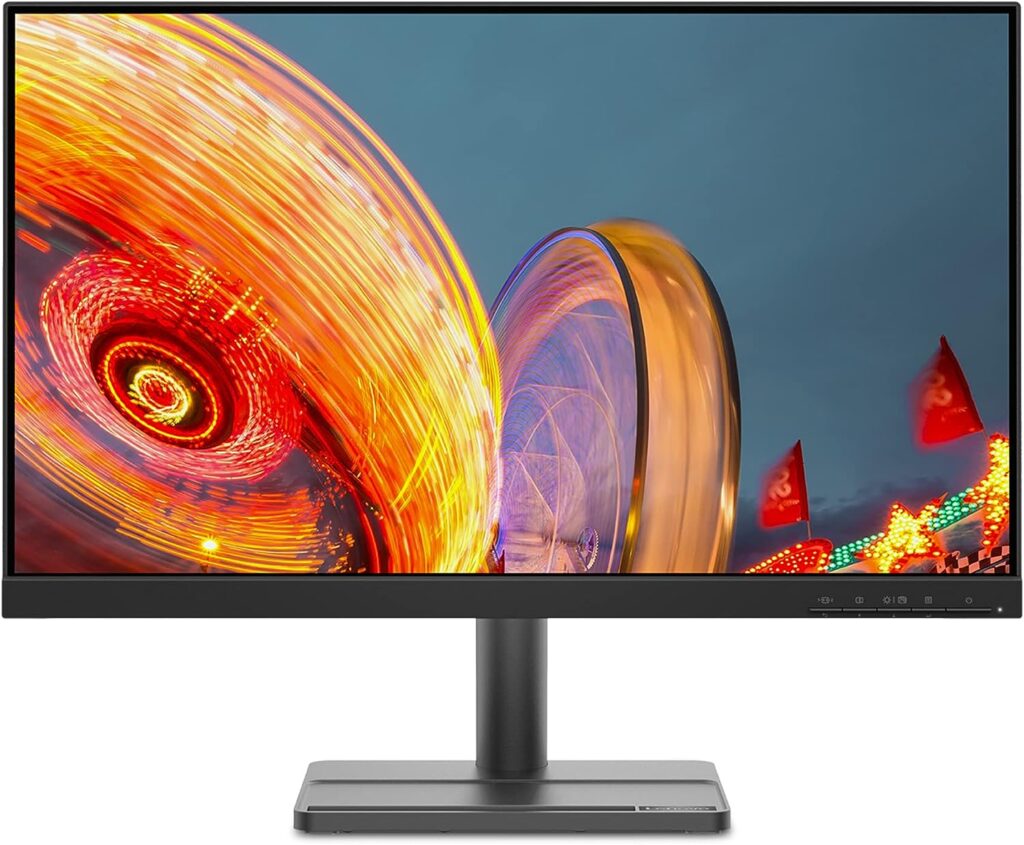 Lenovo L24e-30 24 Inch Full HD (1080p) Monitor (VA Panel, 75Hz, 4ms, HDMI, VGA, AMD FreeSync) - Raven Black