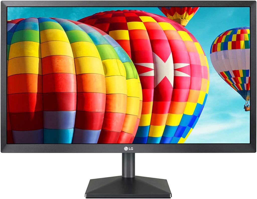 LG Electronics Full HD Monitor 24MK43HP, 1080p, 24 Inch, 75Hz, 5 ms, IPS Display, AMD Freesync, Energy Saving, HDMI, VGA, Anti Glare, Wall Mountable, Tilt Adjustable