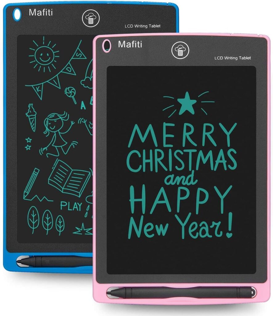 Mafiti 2 Pack LCD Writing Tablet 8.5 Inch Electronic Drawing Pads for Kids Portable Ewriter Doodle Board