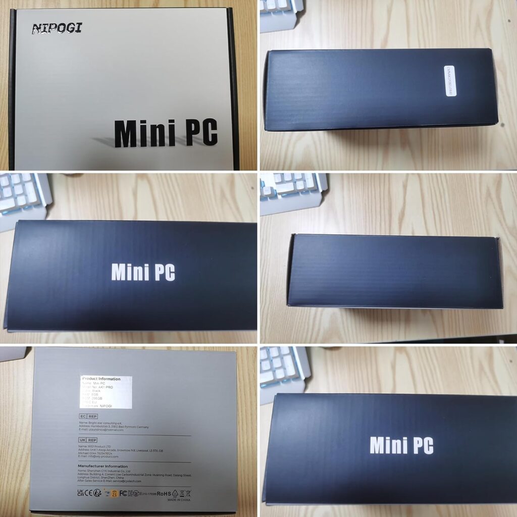 NiPoGi AK1 PRO Mini PC Desktop Windows 11,11th generation Intel N5105 Mini computer(up to 2.9 GHz),Micro PC 8GB DDR4 256GB ROM with dual display,4K HD,Dual WiFi,BT4.2