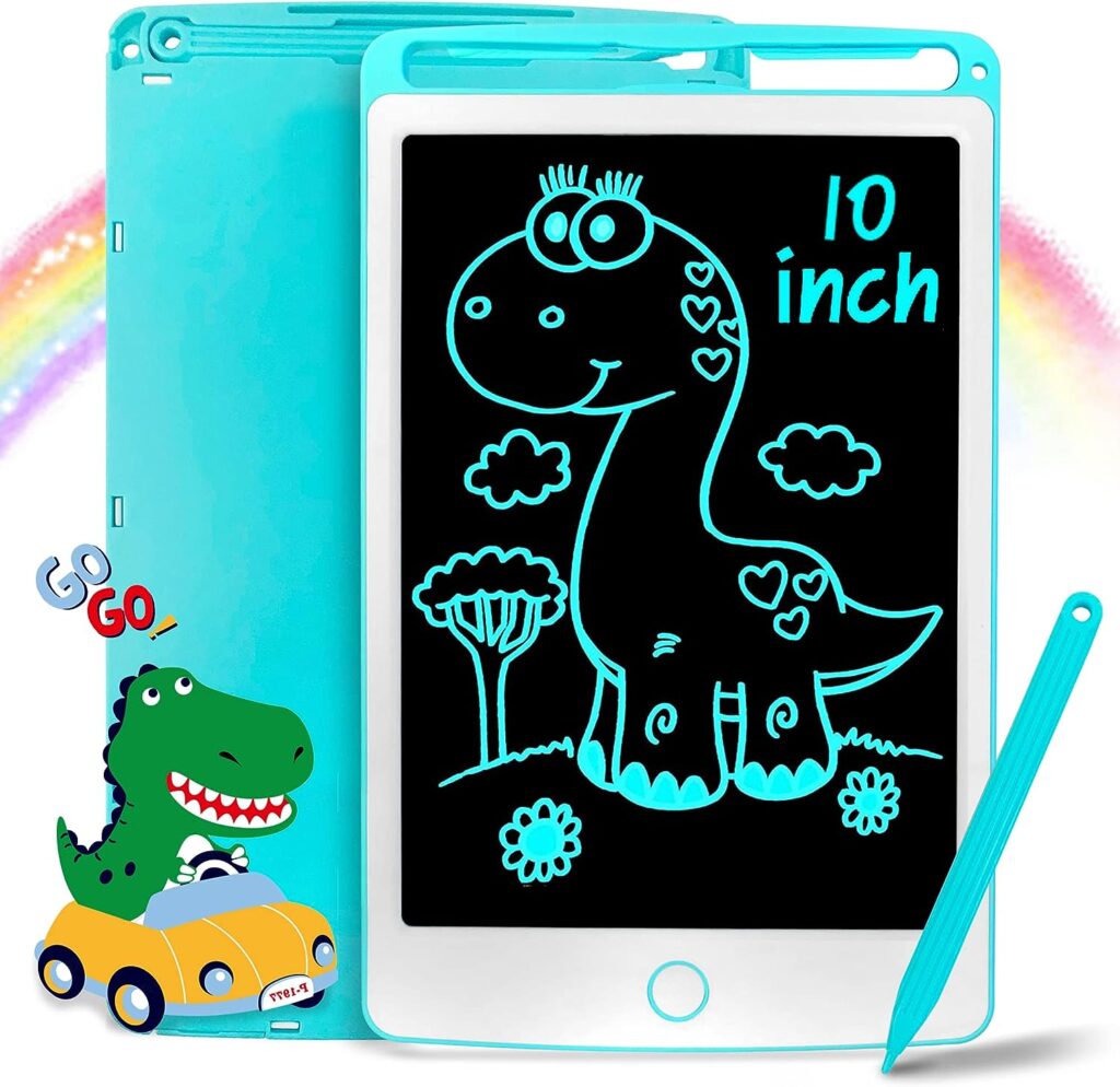 Richgv 10 inch LCD Writing Tablet for Kids, Portable Kids Drawing tablet, Educational Learning Toy for Boys Girls 3 4 5 6+ Years, Magic Drawing Pad Etch a Sketch, Christmas Birthday Gifts for Kids