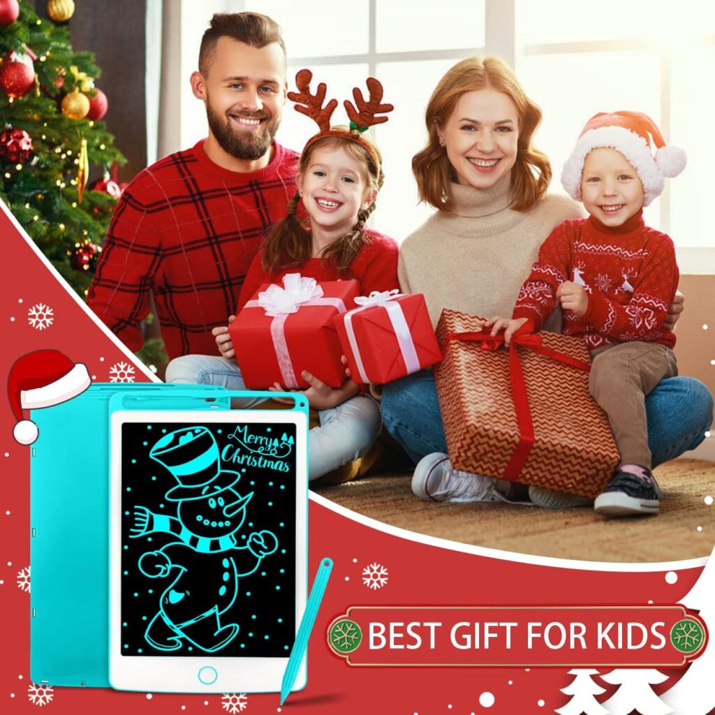 Richgv 10 inch LCD Writing Tablet for Kids, Portable Kids Drawing tablet, Educational Learning Toy for Boys Girls 3 4 5 6+ Years, Magic Drawing Pad Etch a Sketch, Christmas Birthday Gifts for Kids