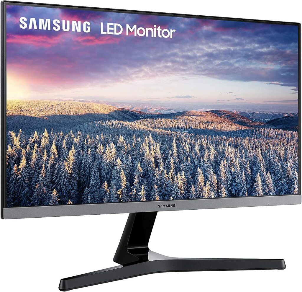 Samsung LS24R350FHUXEN 24 LED SR35 Gaming Monitor - 75Hz, FullHD 1920 x 1080, Freesync, HDMI, VGA, Dark Grey