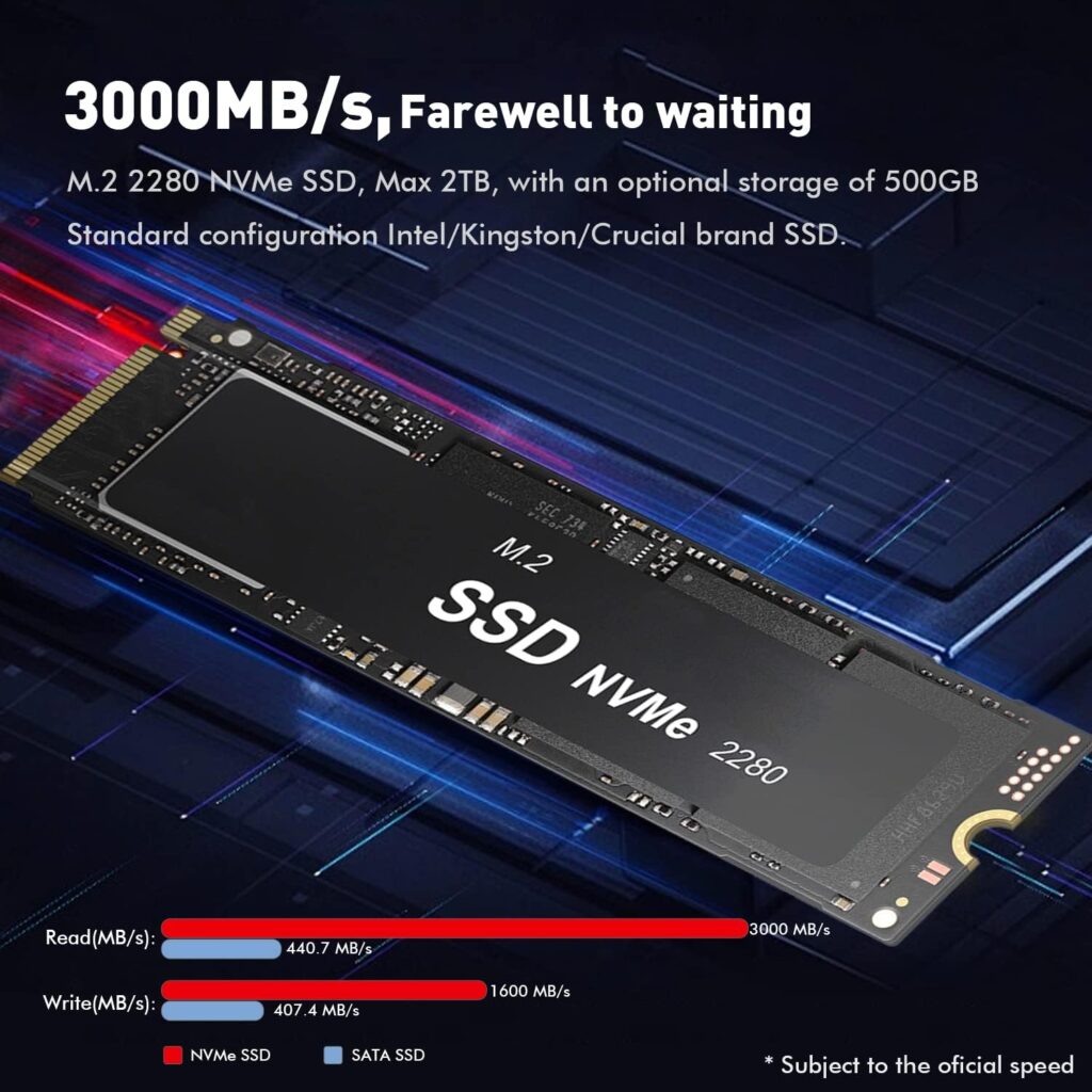 TRIGKEY AMD Mini PC Ryzen 7 5800H (Up to 4.4 GHz) 8-Core 16Thread S5 Mini Desktop, Micro Computer, 32GB | 500GB, Small Gaming PC Supports 4K Triple Displays, WiFi 6+BT5.2, USB3.2