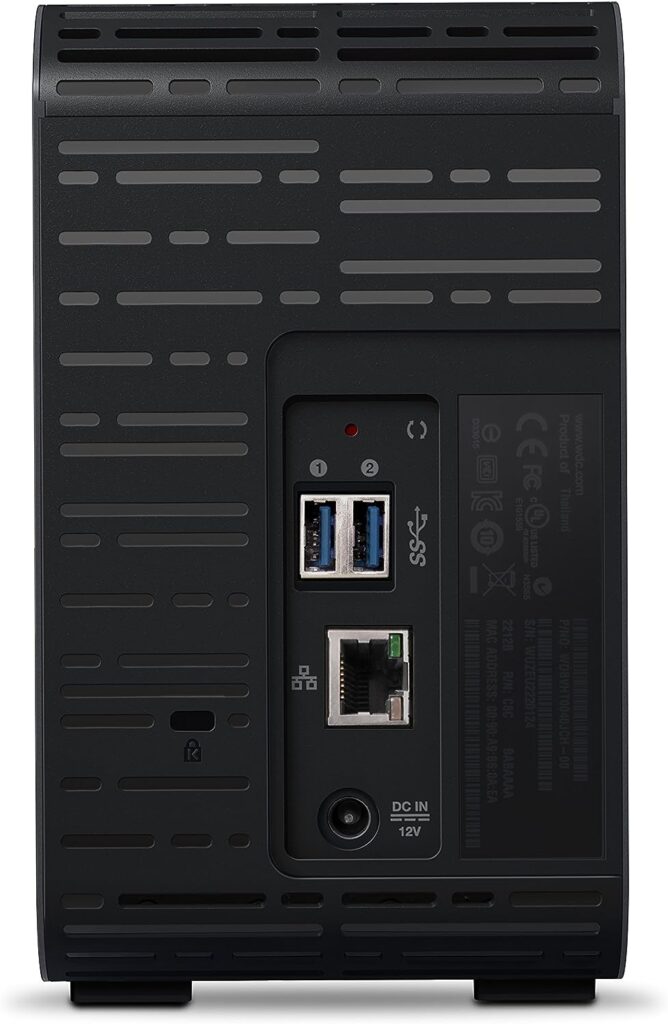 WD 28TB My Cloud EX2 Ultra 2-bay NAS - Network Attached Storage RAID, file sync, streaming, media server, with WD Red drives