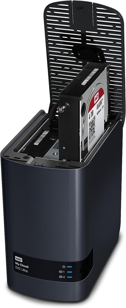 WD 28TB My Cloud EX2 Ultra 2-bay NAS - Network Attached Storage RAID, file sync, streaming, media server, with WD Red drives