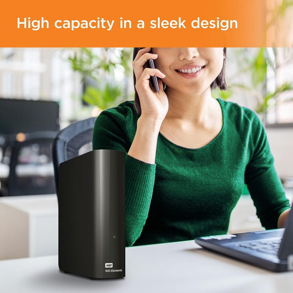 WD Elements desktop storage 16 TB (desktop storage USB 3.0 compatible, additional storage for photos, music, videos and all other files, shockproof) black