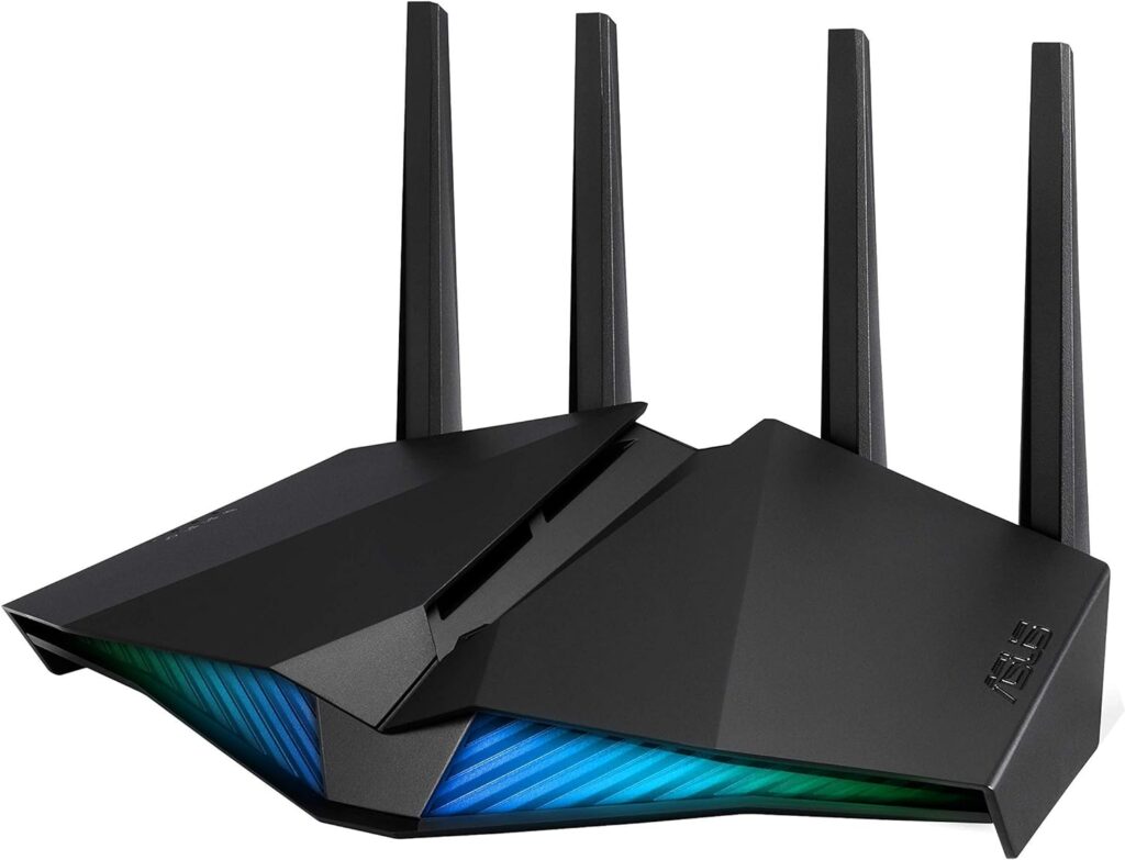 ASUS RT-AX53U Dual Band WiFi 6 Extendable Router with Mobile Tethering (Replacement of 4G 5G routers) free Network Security Parental Control, VPN, AiMesh Compatible, Gaming Streaming Smart Home USB