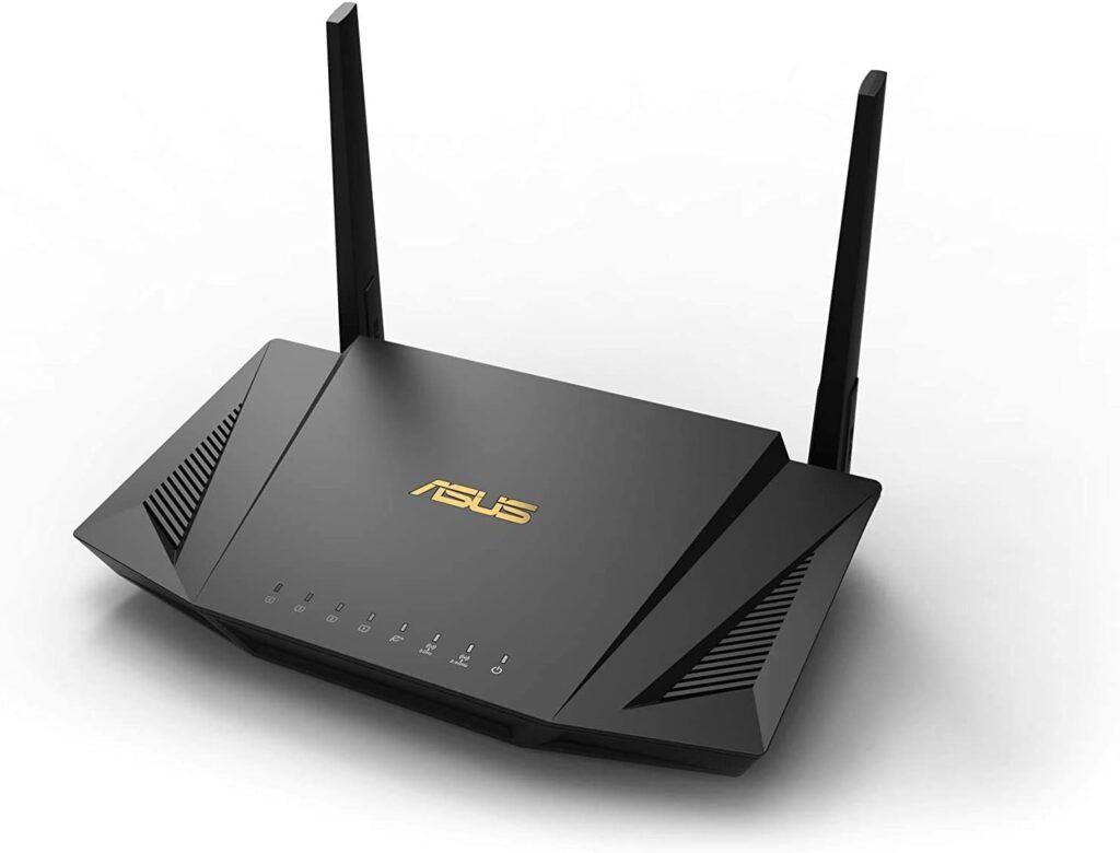 ASUS RT-AX53U Dual Band WiFi 6 Extendable Router with Mobile Tethering (Replacement of 4G 5G routers) free Network Security Parental Control, VPN, AiMesh Compatible, Gaming Streaming Smart Home USB